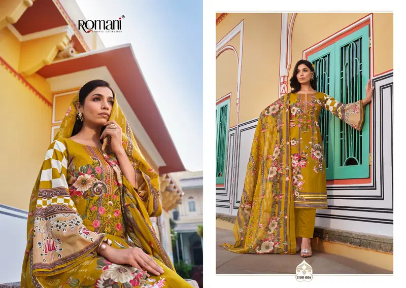 Aarzu Vol 16 By Romani Soft Cotton Printed Dress Material Exporters In India